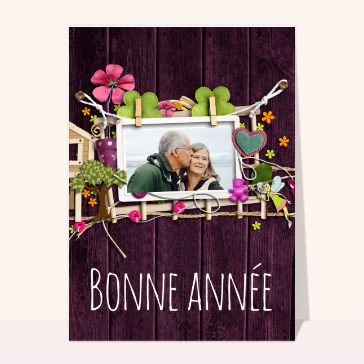 bonne année 2023 dans le bois