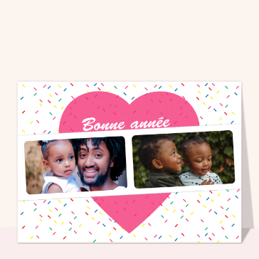 Gros coeur rose pour cette nouvelle année 2023 