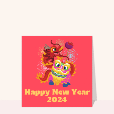 Bonne année du lapin rigolote Cartes nouvel an chinois 2023