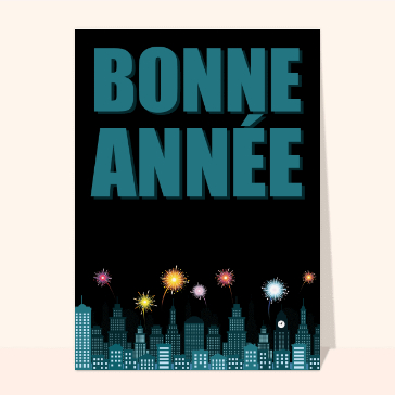 bonne année 2023 au dessus d'une ville