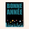 cartes de voeux 2023 avec feux d'artifice pour votre texte
