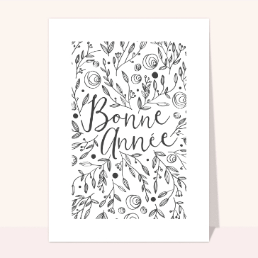 bonne année 2023 en monochrome