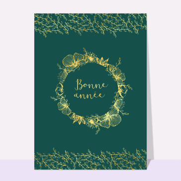 Jolies fleurs sur fond vert