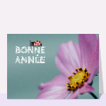 cartes de voeux 2024 avec des fleurs pour votre texte