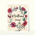 cartes de voeux 2024 avec des fleurs pour votre texte
