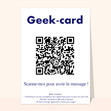 Carte de voeux QR code
