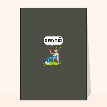 Santé en pixel art