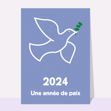 carte de voeux 2023 et message de paix : Une annee de paix