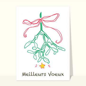 Meilleurs voeux avec une étoile pour nous guider