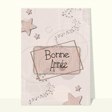 Carte voeux avec des étoiles