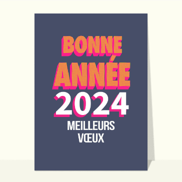 Meilleurs voeux vintage Cartes de voeux design 2023