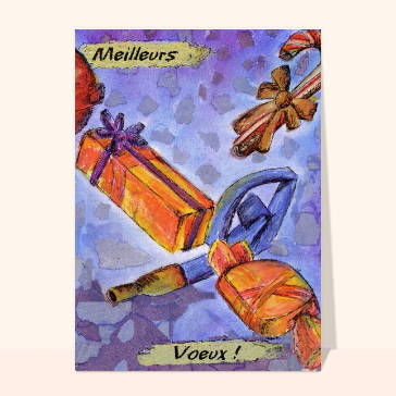 Bonne Annee cadeaux et bonbon