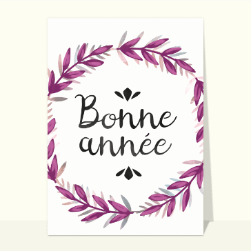 bonne année 2023 entourée de brins