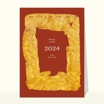 carte de voeux 2023  : Des voeux en or