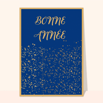 Bonne année 2024 nuée d`étoiles