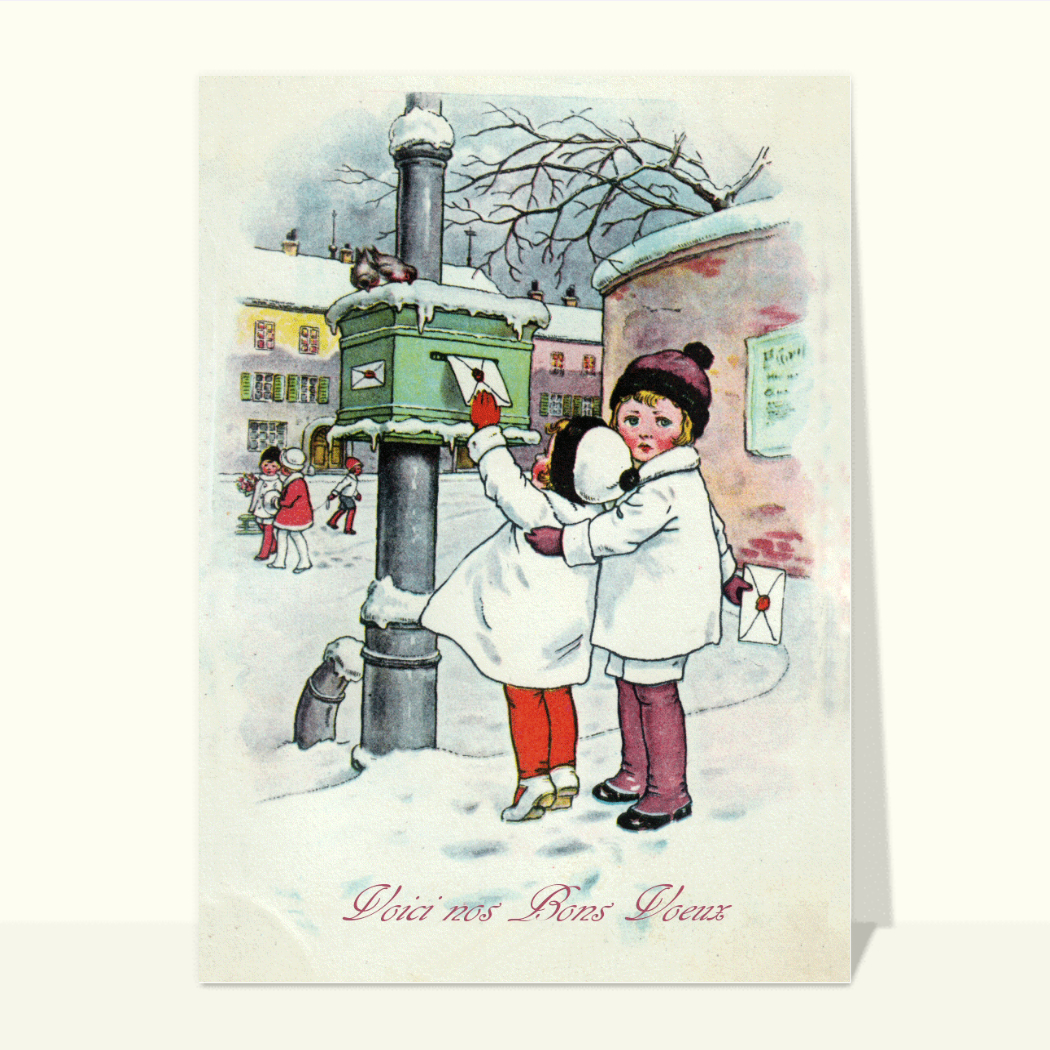 Carte Nos Bons Voeux Par La Poste : Envoyer une vraie Carte De Voeux
