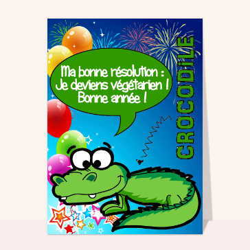 Carte de veux crocodile