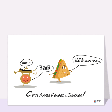 Toast de la nouvelle année 2024 