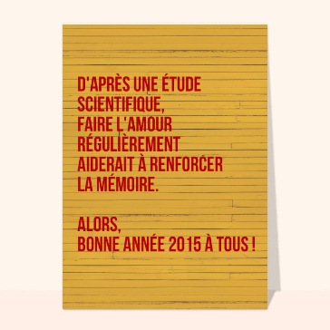 Etude scientifique de la nouvelle année 2024 
