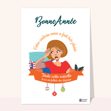bonne année 2024 casser la vaisselle