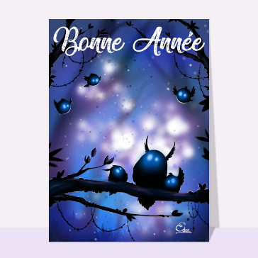 bonne année 2023 créature nocturne