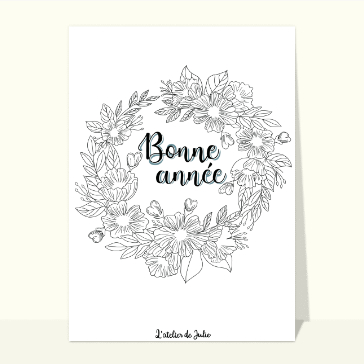 bonne année 2023 à colorier