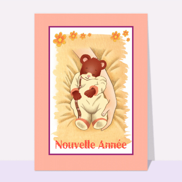 Petit ourson nouvelle annee