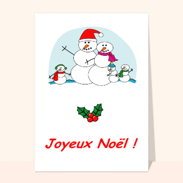 Carte de Noël enfant : Joyeux Noel