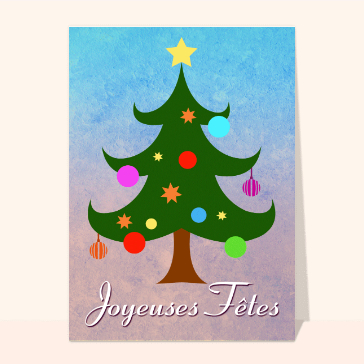 Joyeuses fetes et sapin