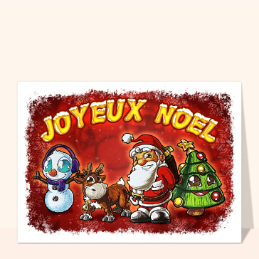 4 personnages pour un joyeux Noël