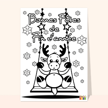 Coloriage renne