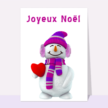 Joyeux noel bonhomme de neige