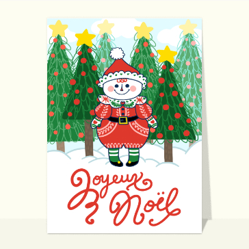 Adorable lutin de neige