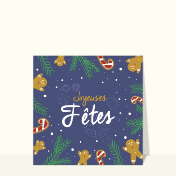 Joyeuses fêtes hivernal et coloré