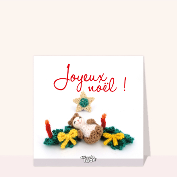 Carte Joyeux Noël petit ourson