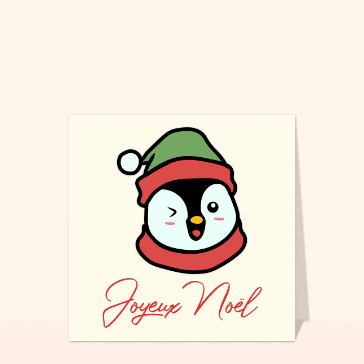 Noël : Joyeux Noël petit pingouin