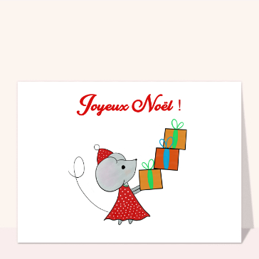 Noël : Joyeux Noël petite souris et ses cadeaux