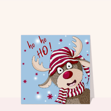 Ho Ho Ho le cerf du père noël