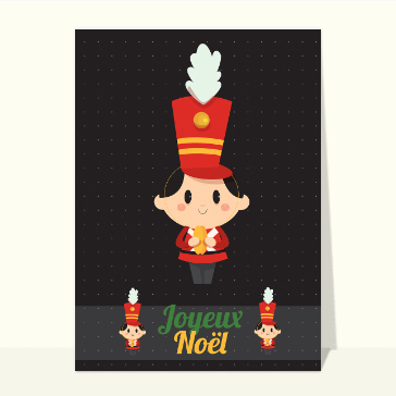 Carte Joyeux Noël casse noisette