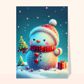 Cartes de Noël enfants pour votre texte