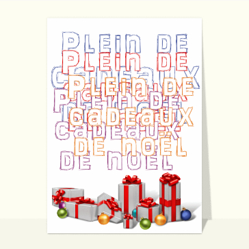 Plein de cadeaux de Noël