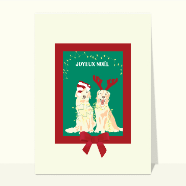 Chien déguisés pour Noël