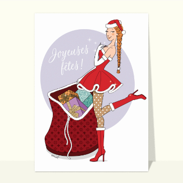Mère Noël glamour et strass