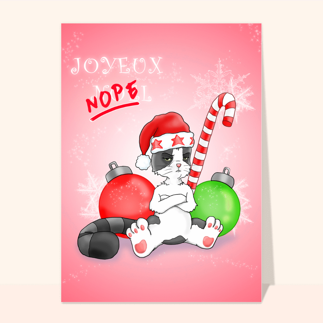 Cartes De Noël Vertes, Chat De Noël, Boutique Cadeau Chat