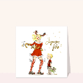 Cartes de Noël humour pour votre texte