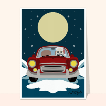 Père Noël en décapotable