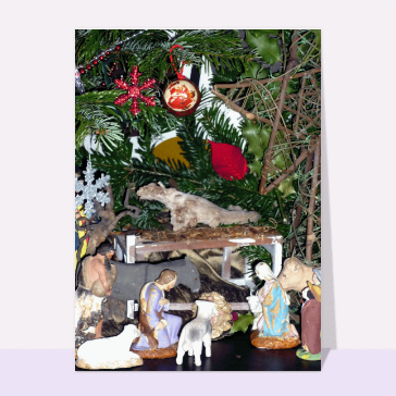 Crèche au pied du sapin