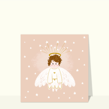 Carte Petit ange joyeux Noël