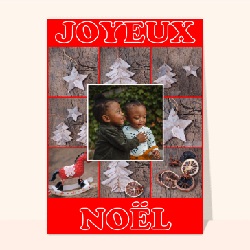 Un gros joyeux Noël en rouge