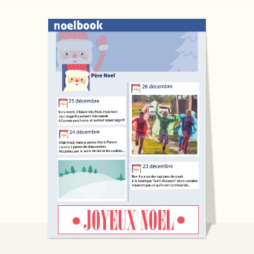 Le Facebook personnalisable du père Noël